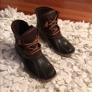 Sperry duck boot brown